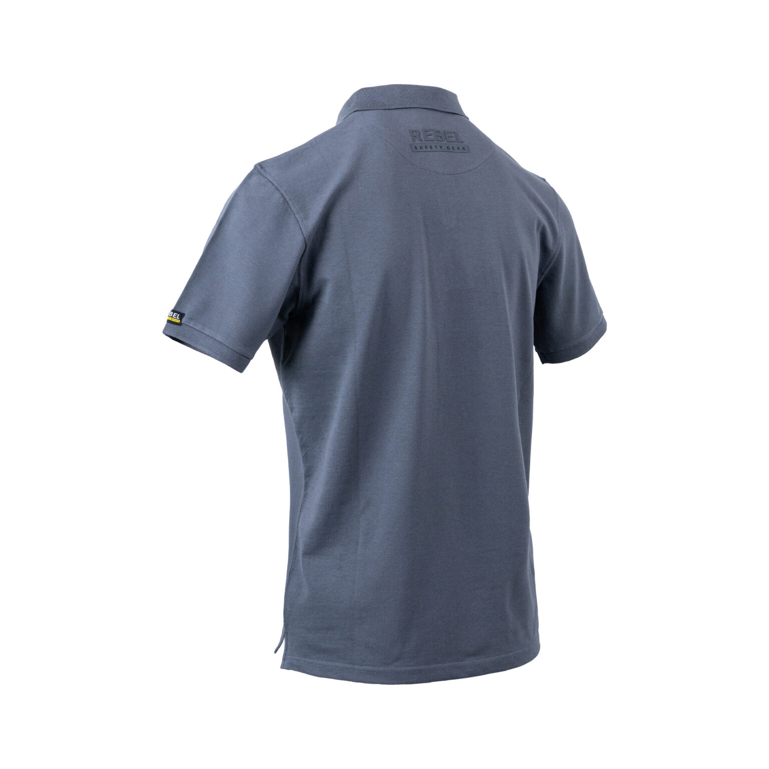 REBEL Work Wear Golf Shirt Black - Image 6