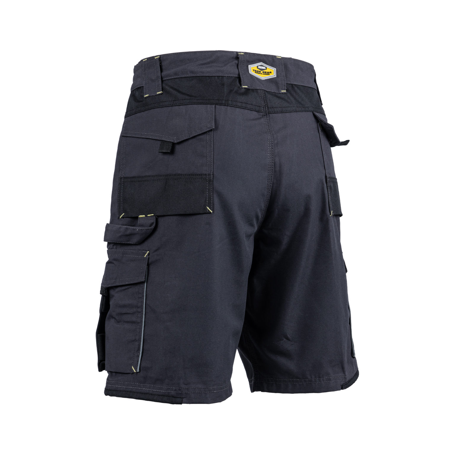 REBEL Tech Gear Shorts Gun Metal Grey - Image 3